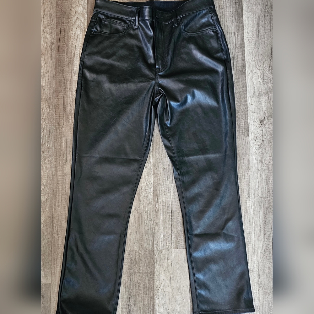 Gap High Rise Vintage Slim Vegan Leather Pants
